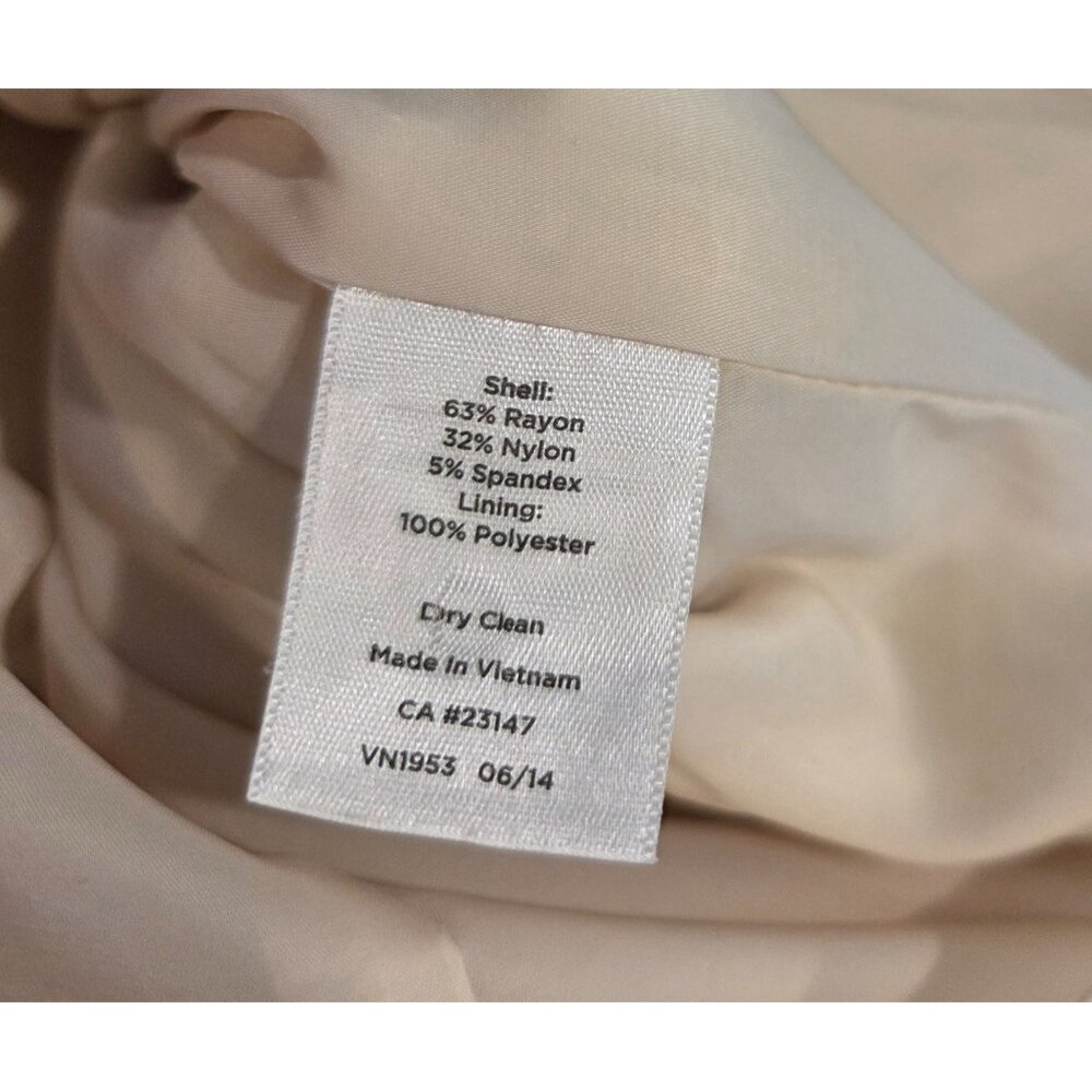 Talbots Size 16WP Black Cream Sheath Sleeveless Dress Petite Knee Length - Picture 7 of 15